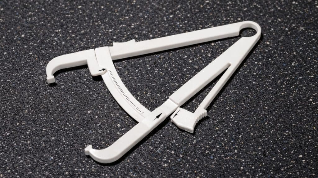 billlede af en fedtmåler tang til at måle fedtprocent