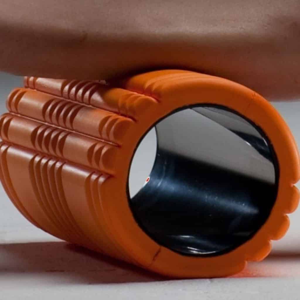 Orange foam roller